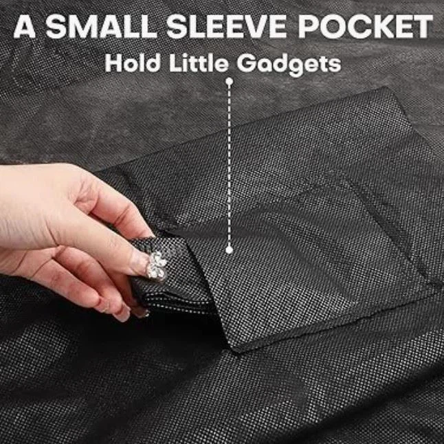 black kimono with pocket